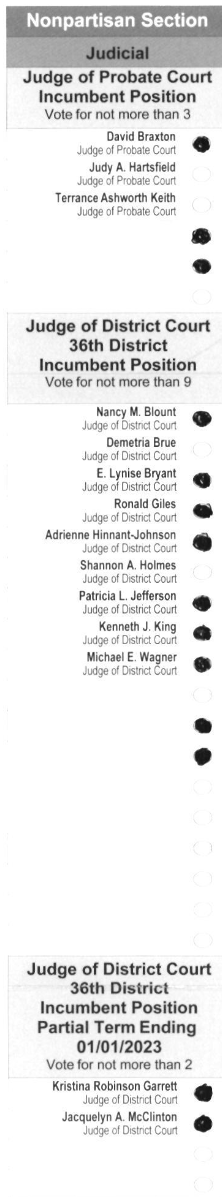 Primary-style BMD ballot example 1